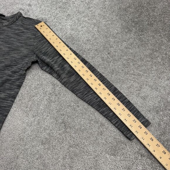 Robert Barakett Henley Long Sleeve Shirt Mens Small Gray Pima Cotton Textured - Picture 10 of 11